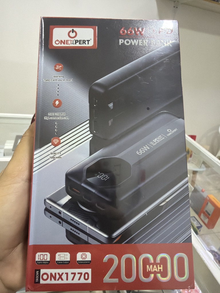 ONEXPERT 20000mAh power bank negro