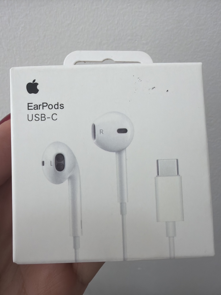 Audífonos iPhone  USB-C blancos