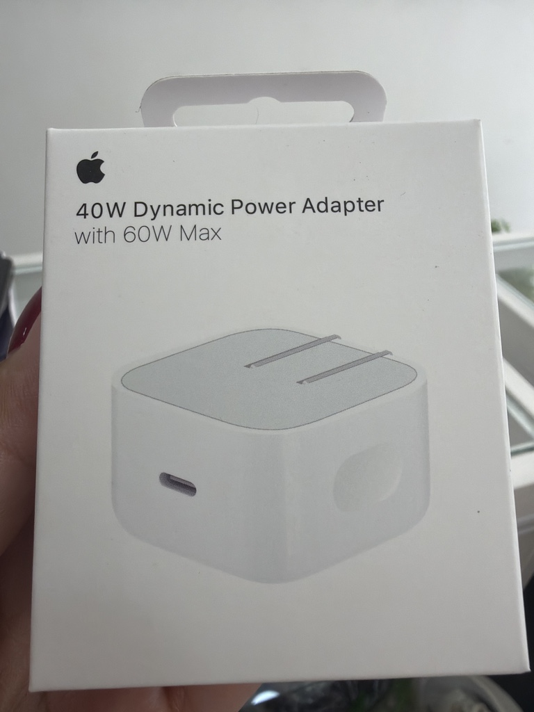 Adaptador iPhone blanco 40W