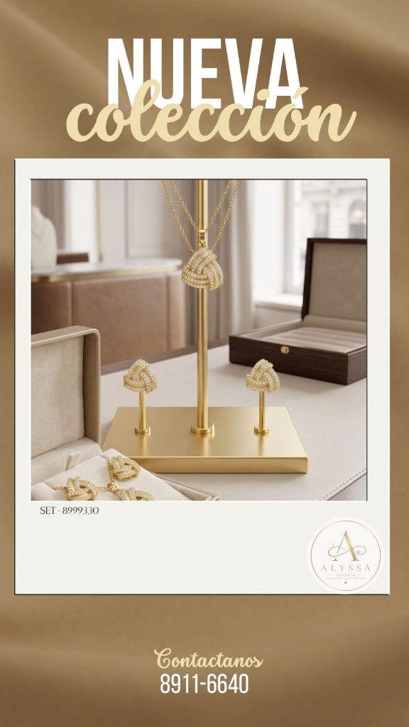 Alyssa set joyeria dorada