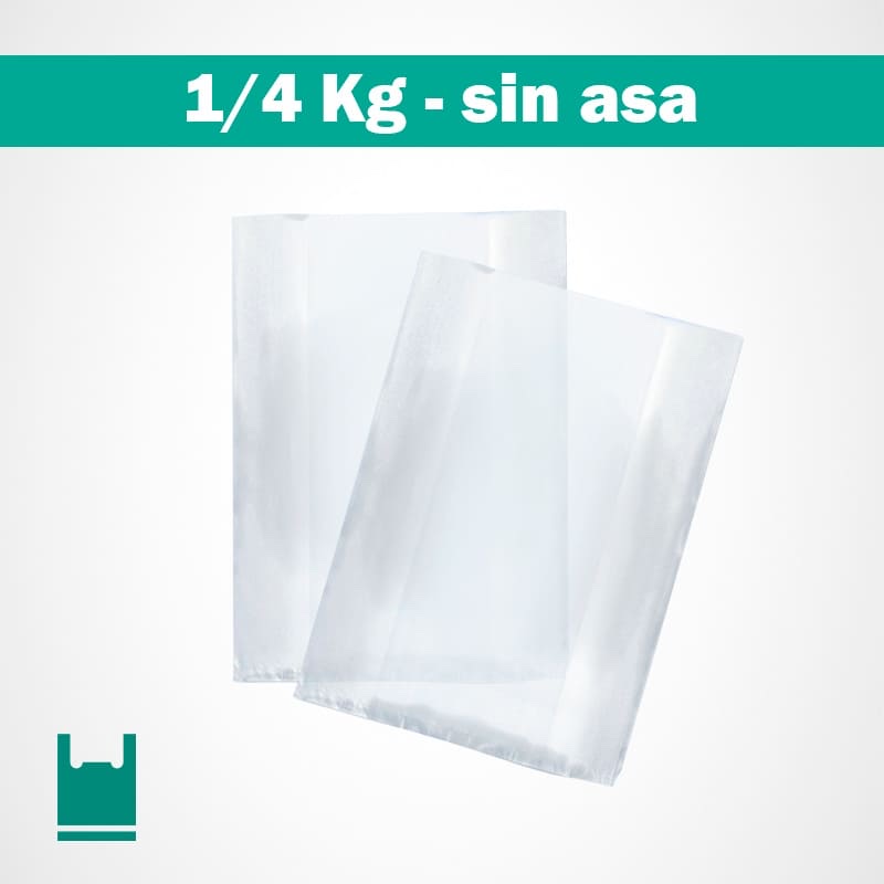 Bolsas transparentes 1/4 Kg