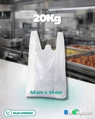 Bolsas plásticas con asas 20kg