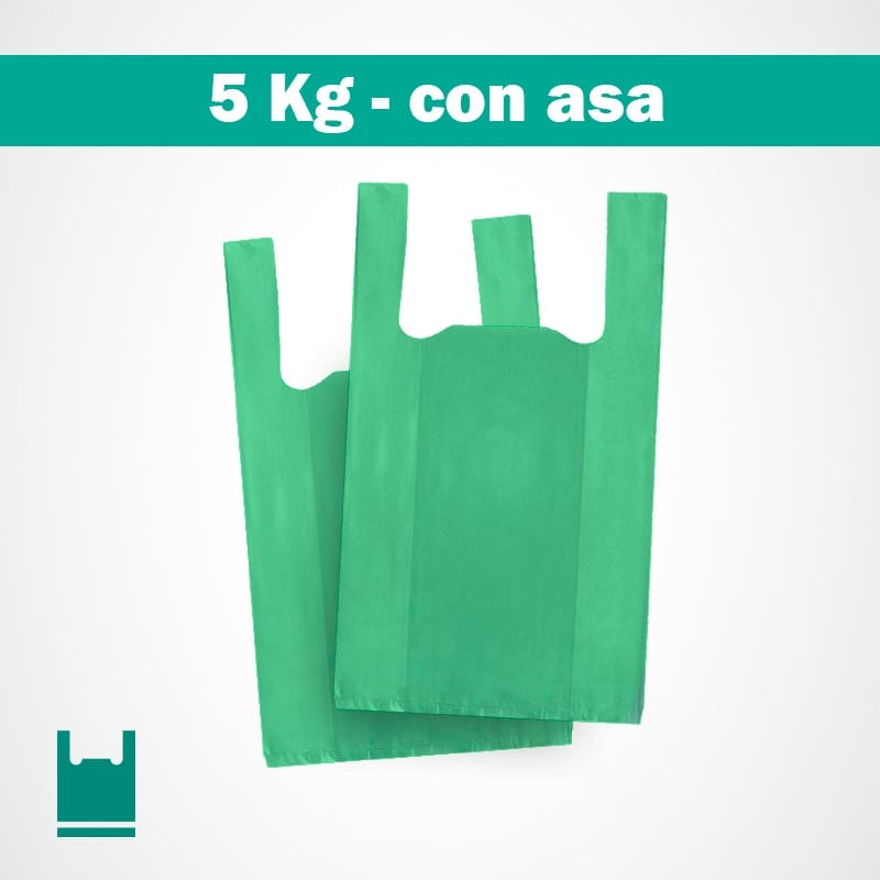 Bolsas plásticas con asas 5kg