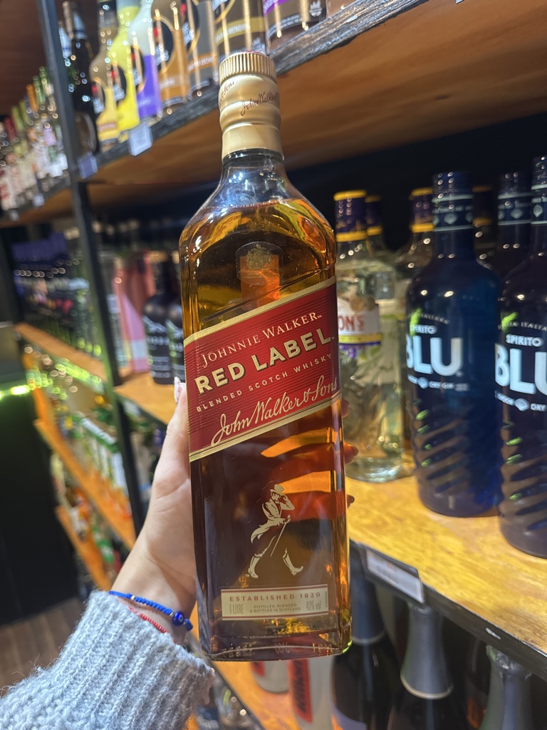 Whisky Johnie Walker red label 1ltr
