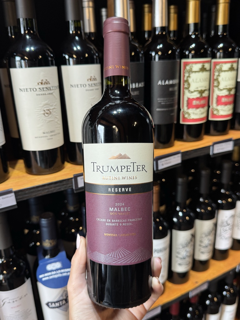 Trumpeter reserva malbec 750ml