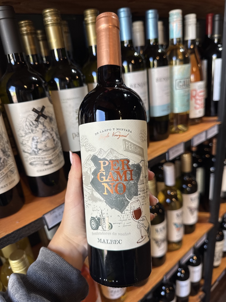 Pergamino single vineyard malbec 750ml