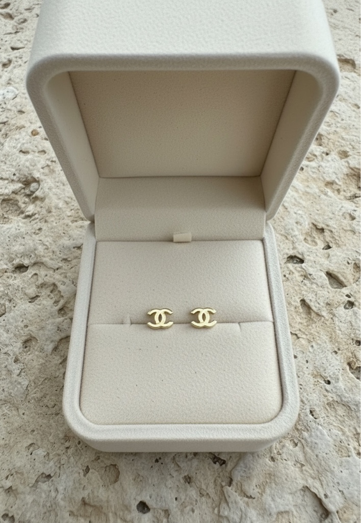 Chanel aretes dorados