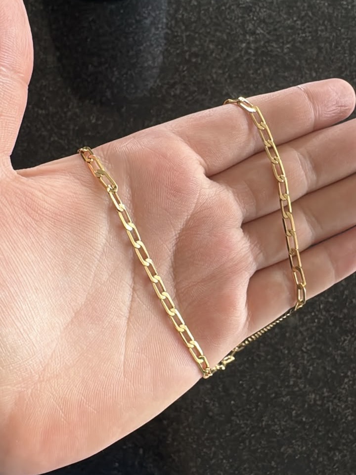 Cadena hombre eslabones largos