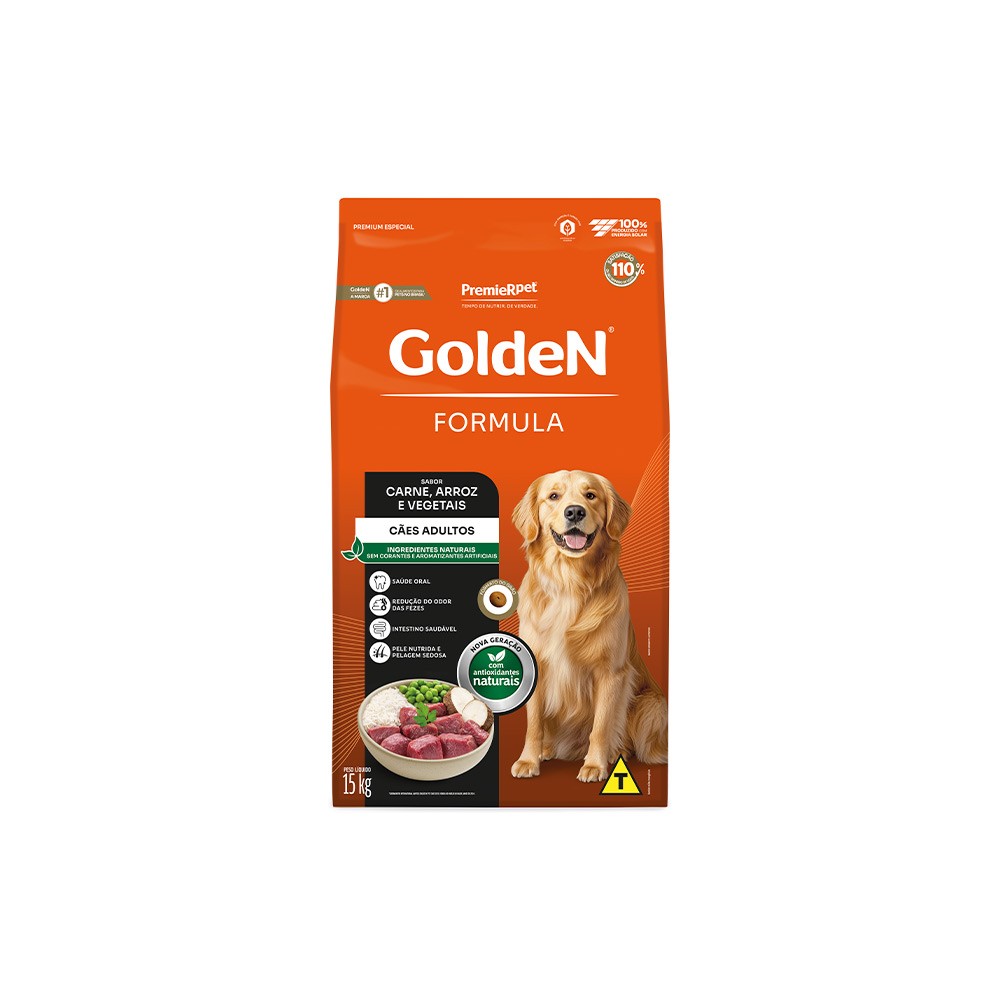Golden Cães R.G Carne 15kg