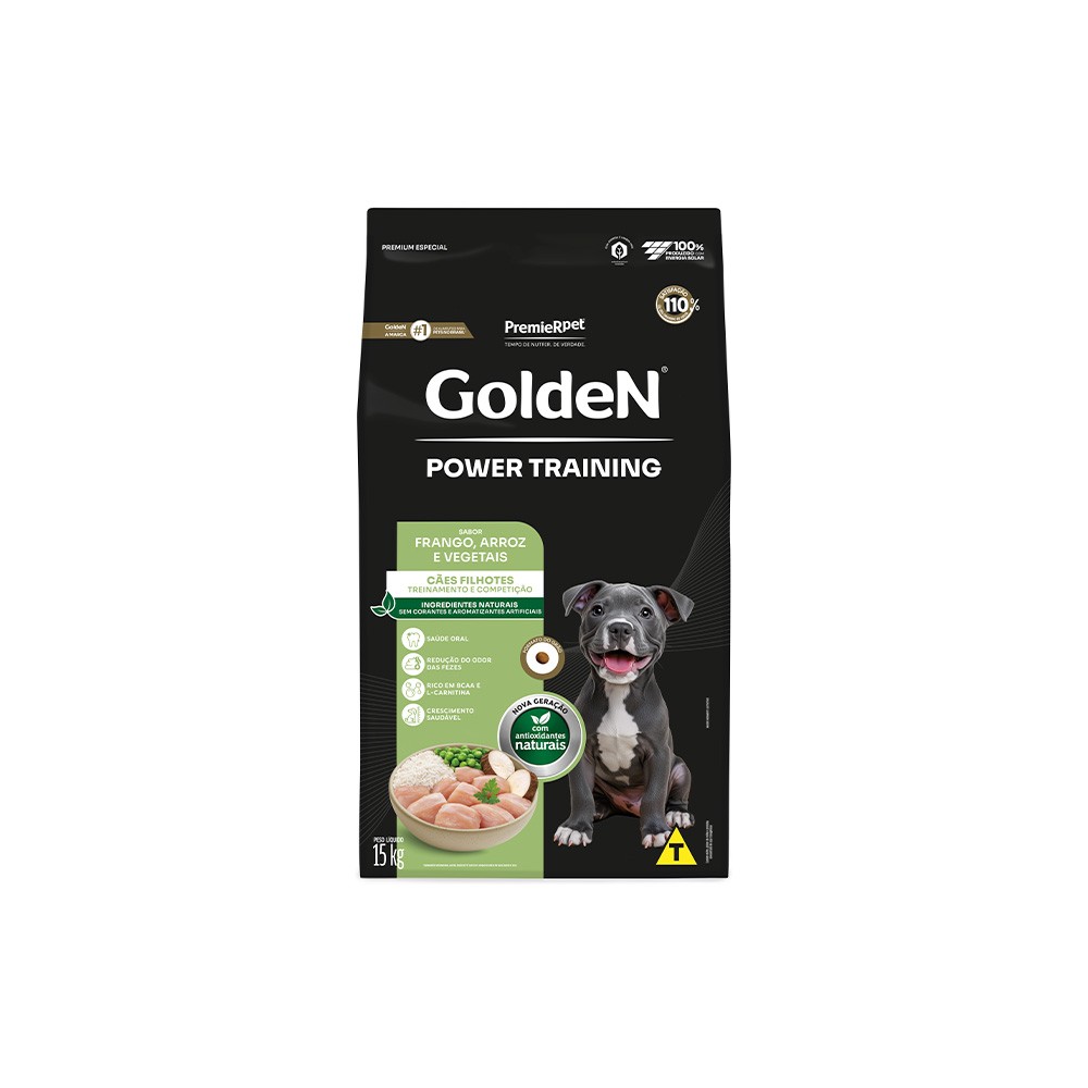 Golden Cães Filhotes Power Training 15kg