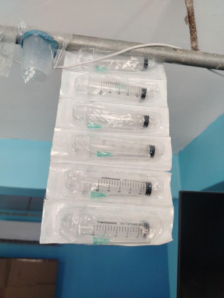 Jeringas transparentes inyectadoras