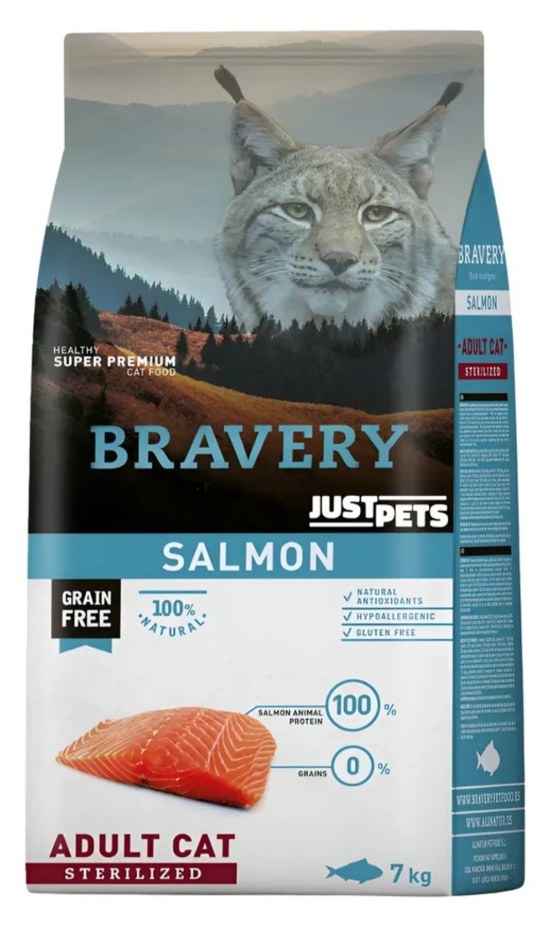 Bravery Salmon Adult Cat 2kg
