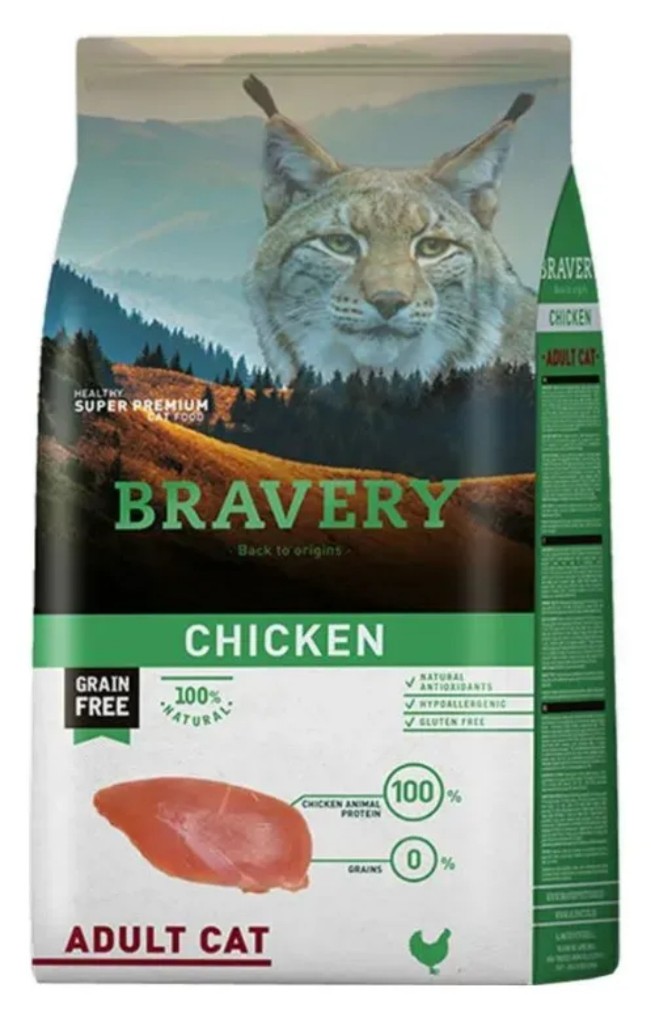 Bravery gato esterilizado 2 kilos