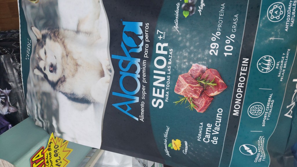Alaska Senior +7 carne de vacuno 15 kilos
