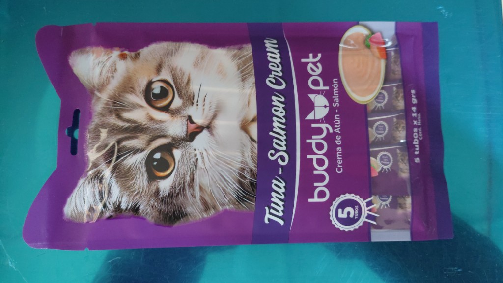 Buddy Pet Tuna-Salmon Cream 5 tubos