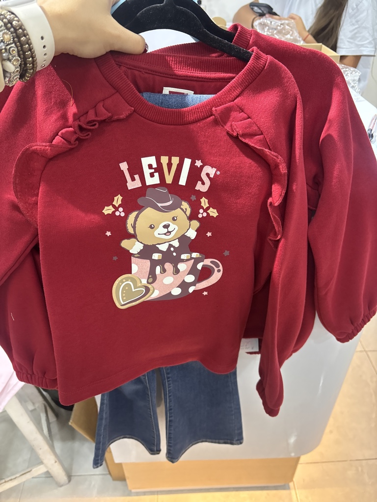Levi's franela roja osito