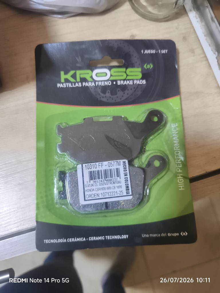 Pastillas 310 KROSS de freno