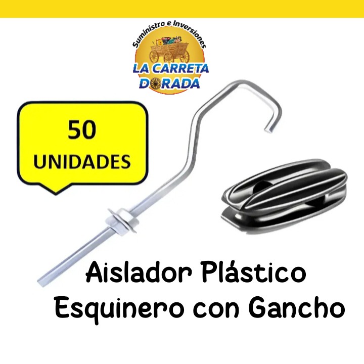 2007 Aislador Esquinero con gancho 50 Unidades