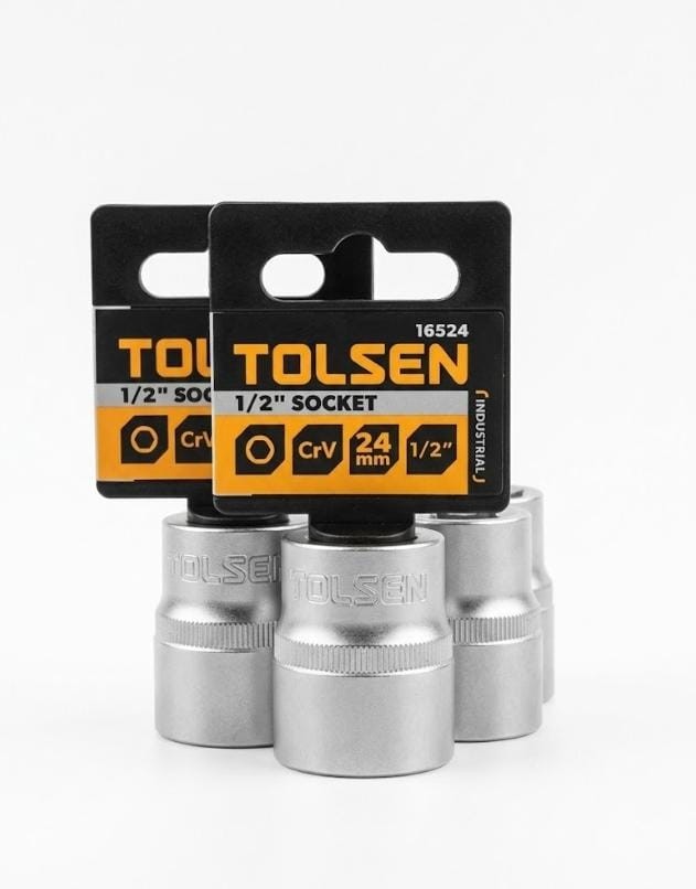Dado corto de 1/2 24mm TOLSEN