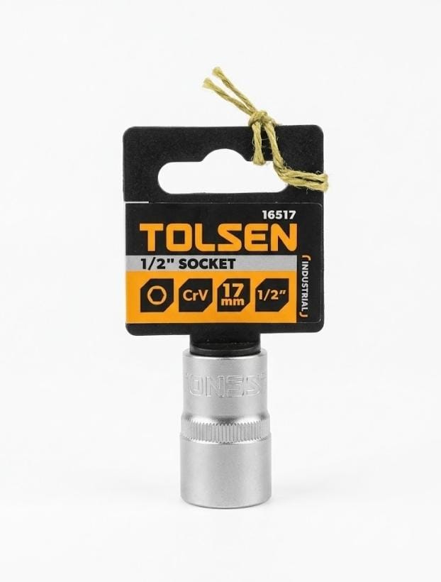 Dado corto 1/2 17mm TOLSEN