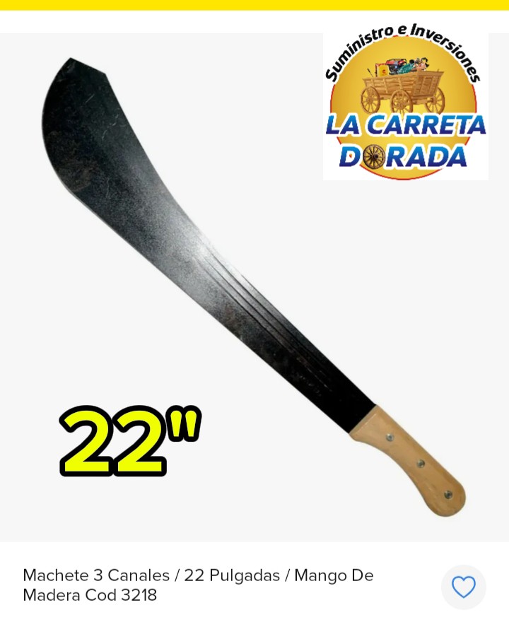 1500 Machete 3 Canales 22"