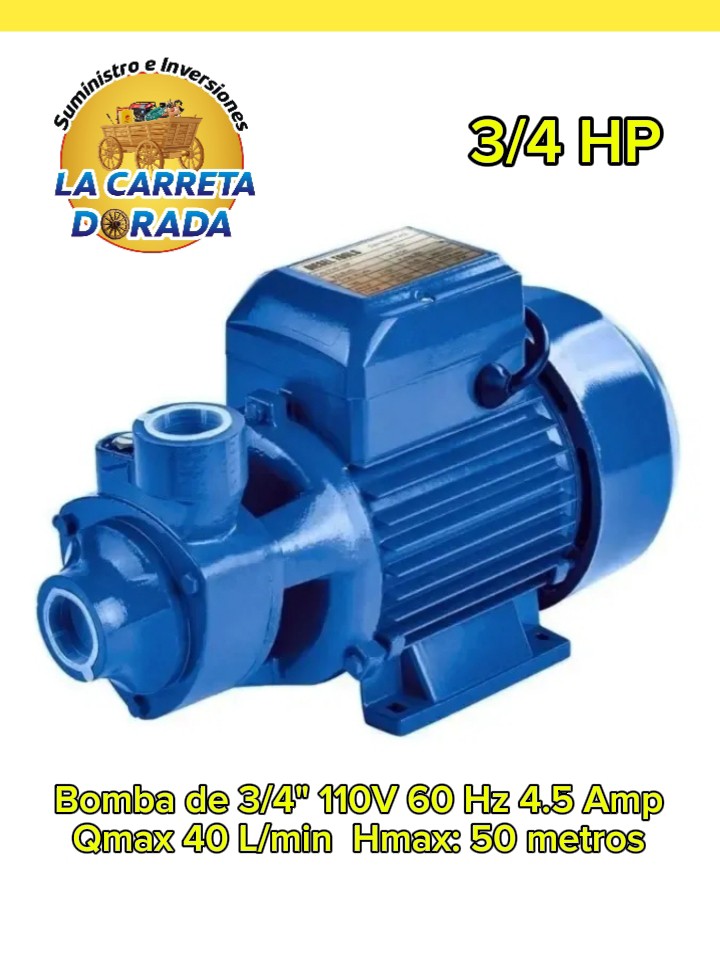 1301 Bomba de Agua 3/4 HP 110V