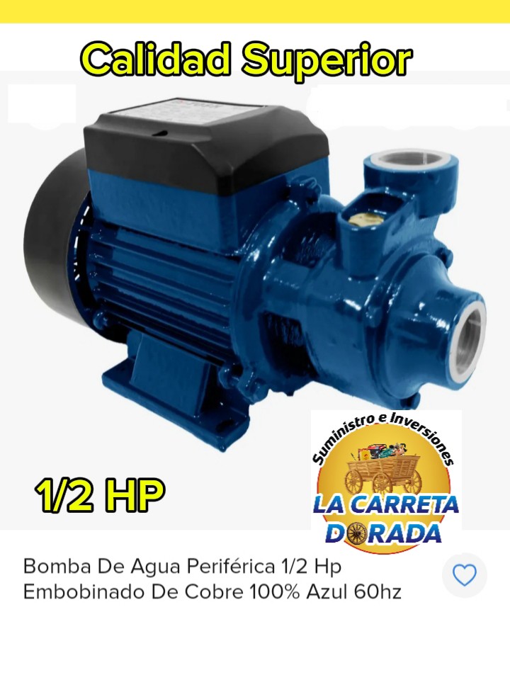 1300 Bomba de agua 1/2 HP Azul