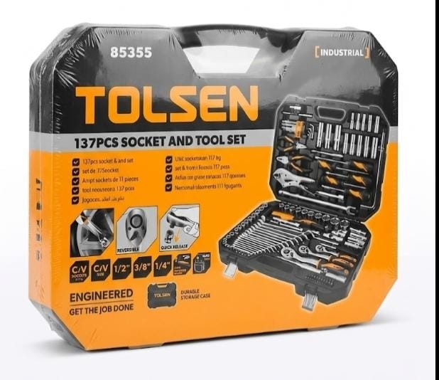 Juego de dados y herramientas 137 pcs TOlSEN