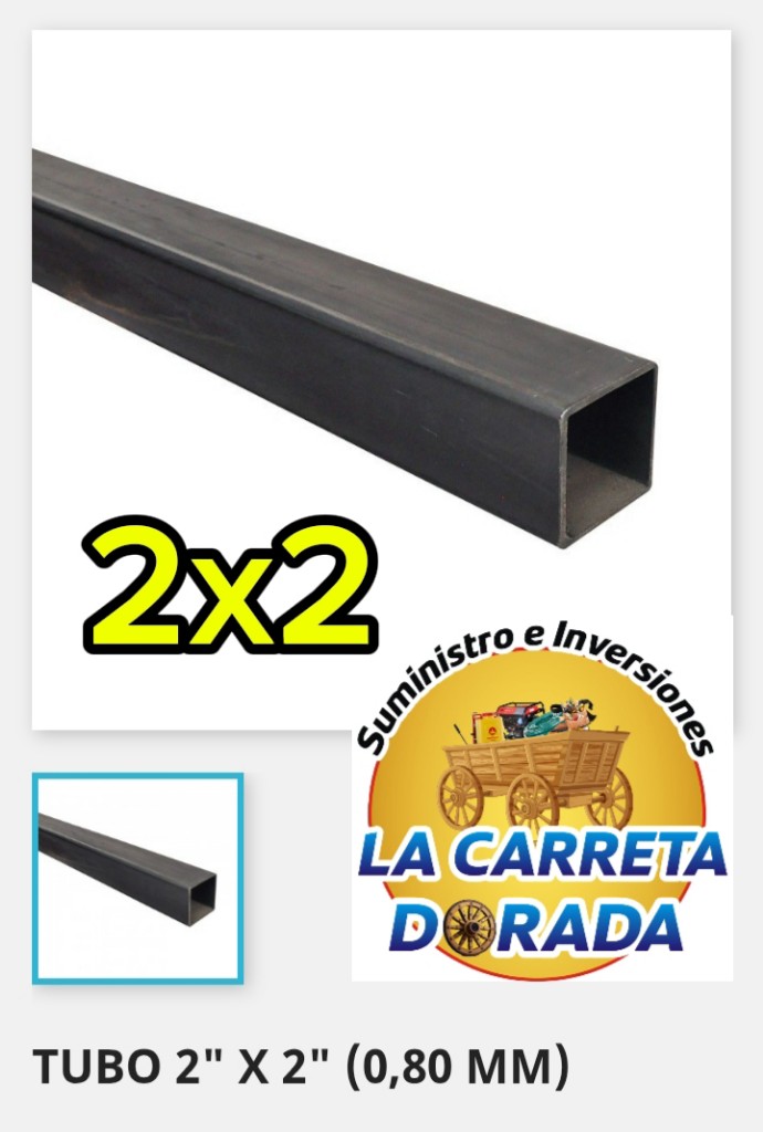 1805 Tubo cuadrado 2x2