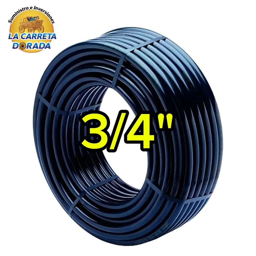 3801 Manguera negra 3/4" 90 libras
