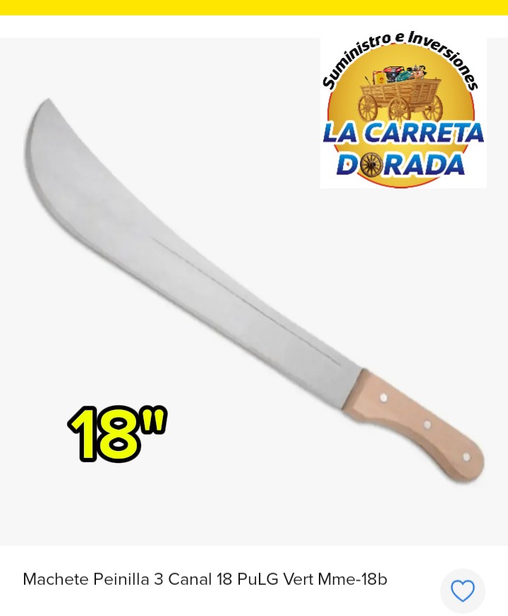 1501 Machete Peinilla 18in