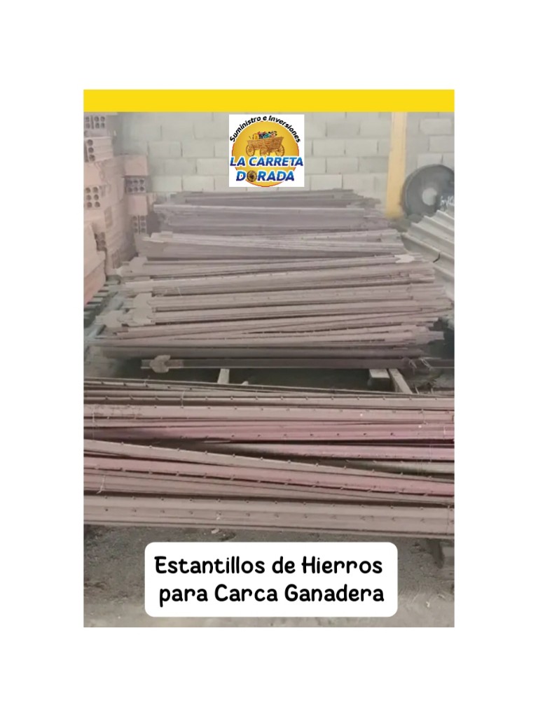 2032 Estantillos de hierro para cerca ganadera
