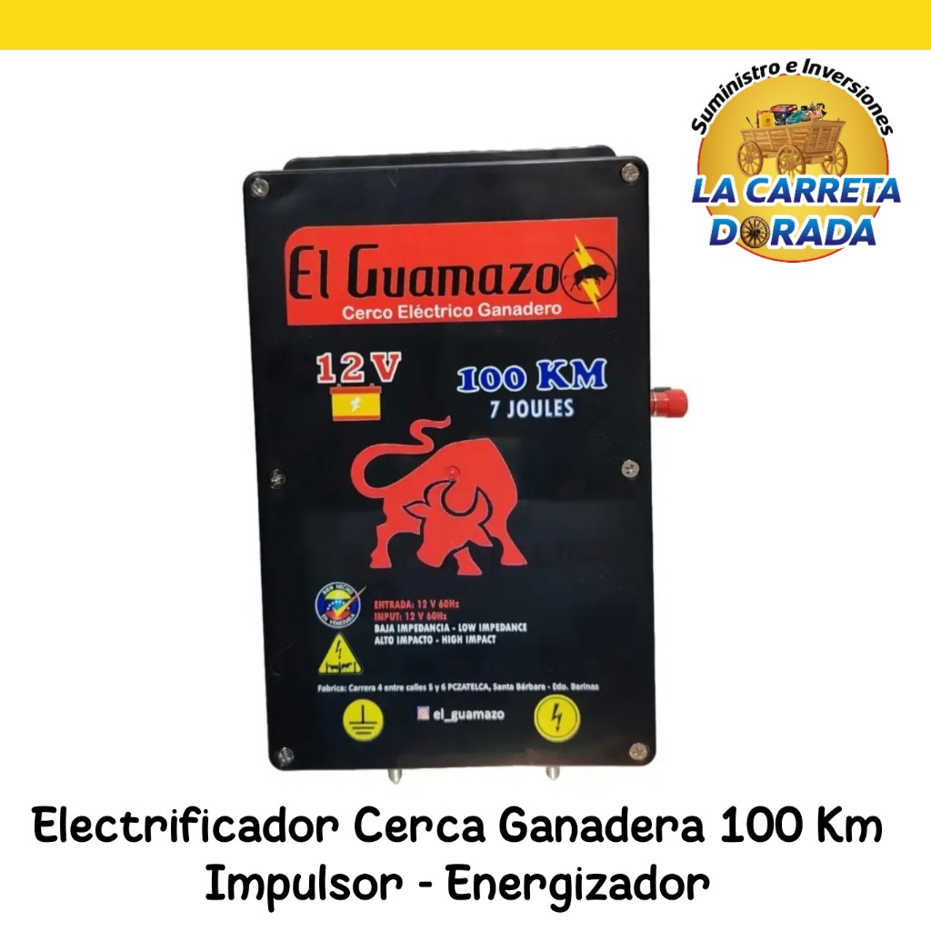 2022 El Guamazo 100 electrificador cerca ganadera 110V 100 Km