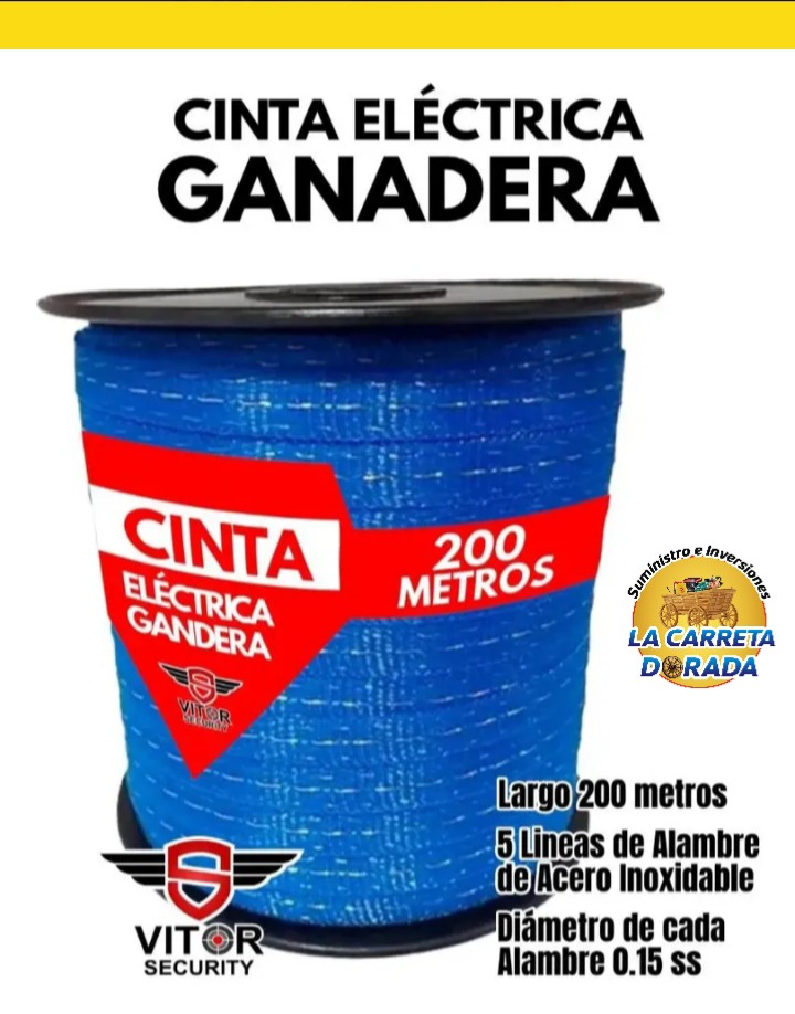 2050 Cinta Eléctrica Ganadera azul 200m