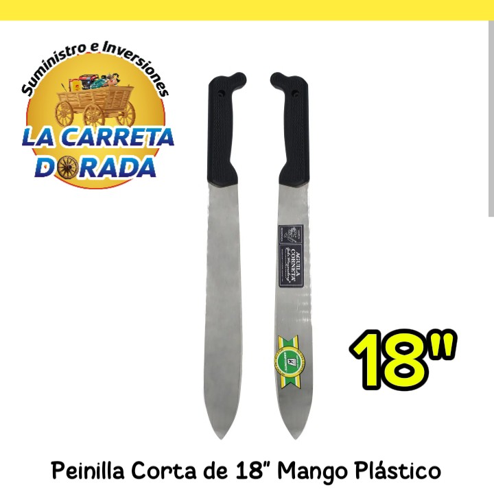 1503 Peinilla corta 18" mango plástico