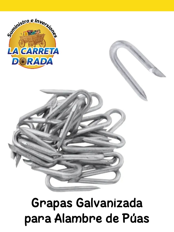 2049 Grapas galvanizadas para alambre de púas