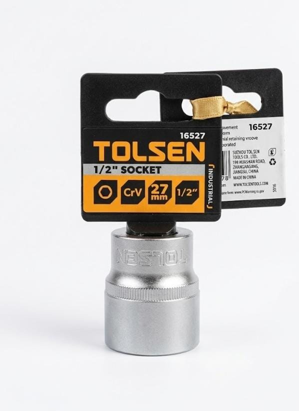 Dado corto de 1/2 27mm TOLSEN