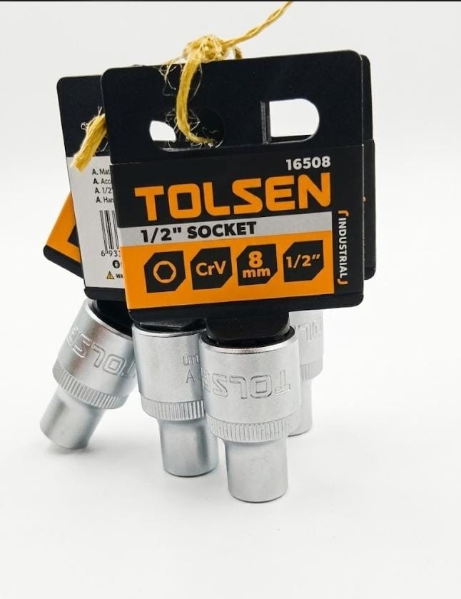Dado corto 1/2" 8mm TOLSEN