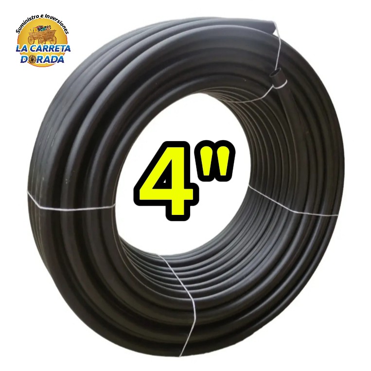 3808 Manguera negra 4" 90 Libras