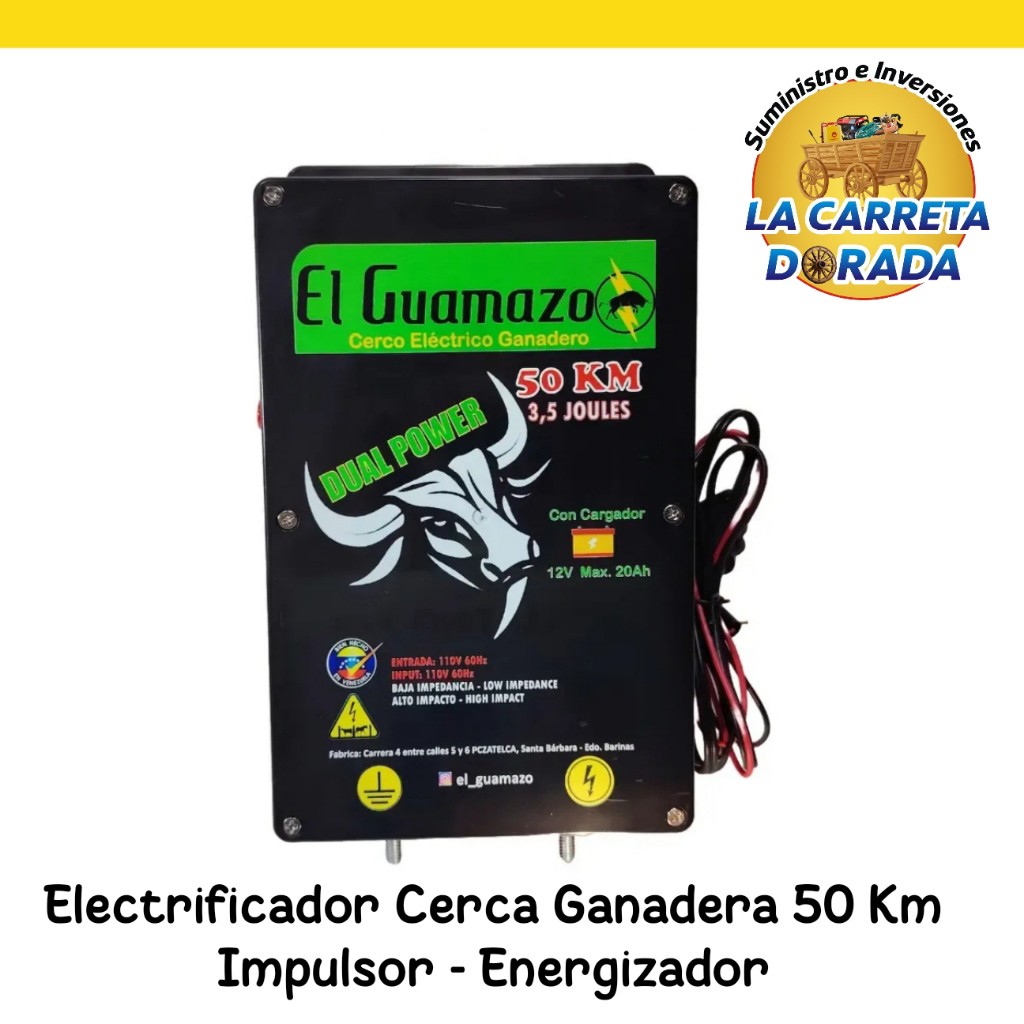 2020 El Guamazo 50 electrificador cerca ganadera 50 km