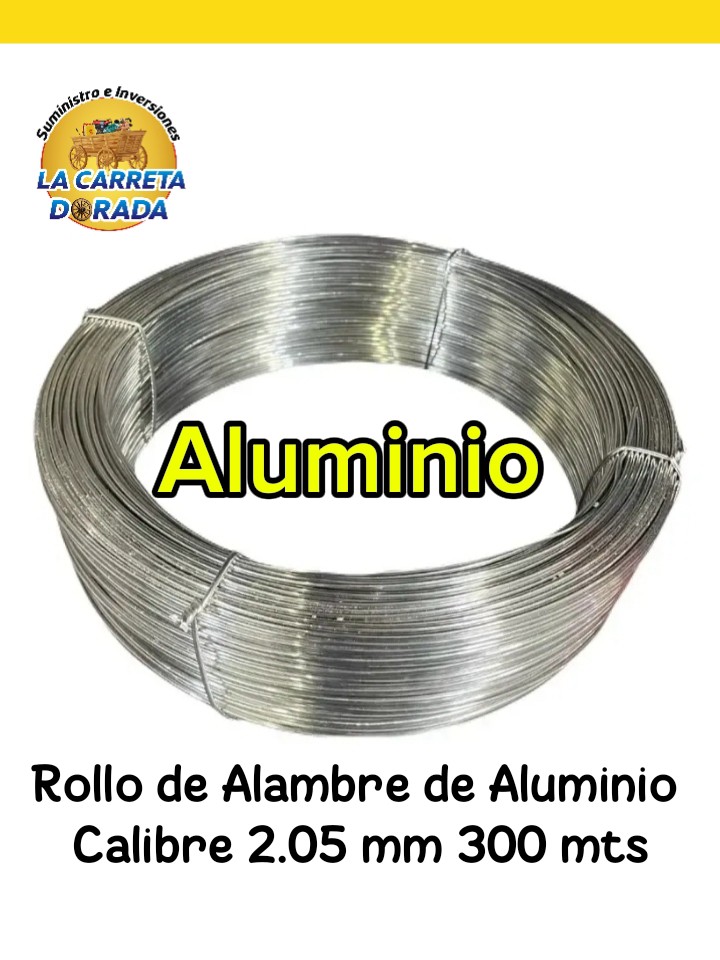 2005 Alambre aluminio 2.05mm 300mts