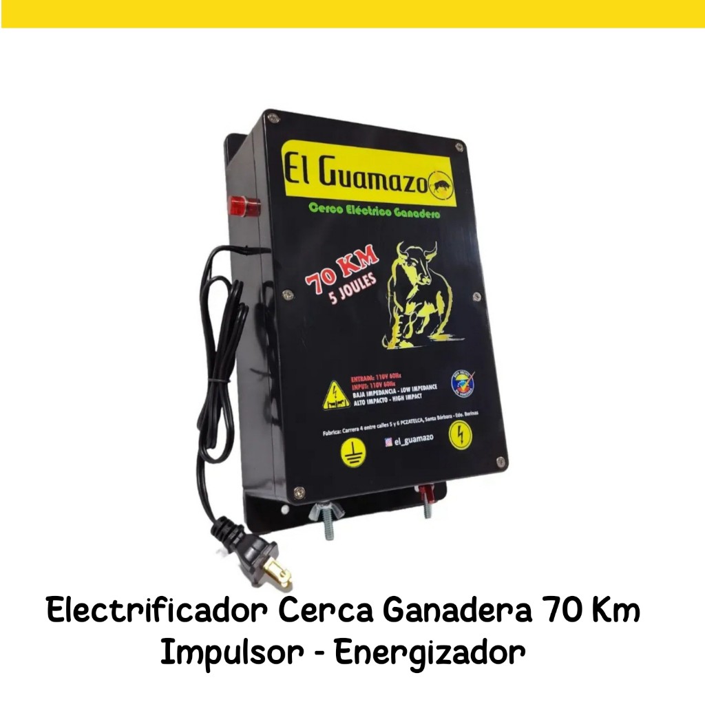 2021 El Guamazo 70 electrificador cerca ganadera 70Km