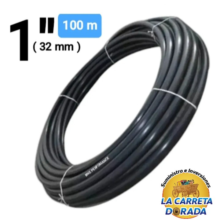 3802 Manguera negra 1", 100m 90 libras