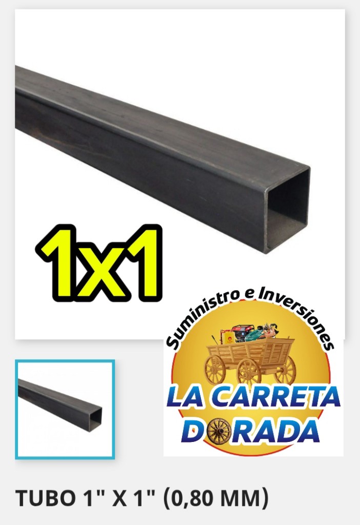 1802 Tubo de Hierro 1x1 cuadrado