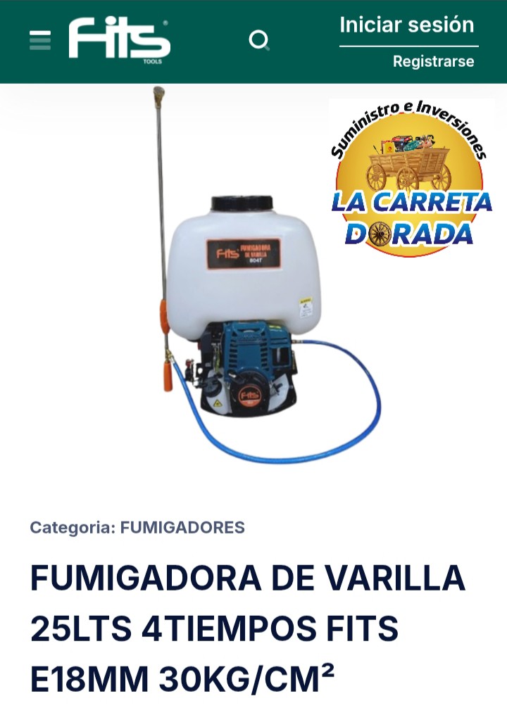 0908 Fits fumigadora de varilla 25L