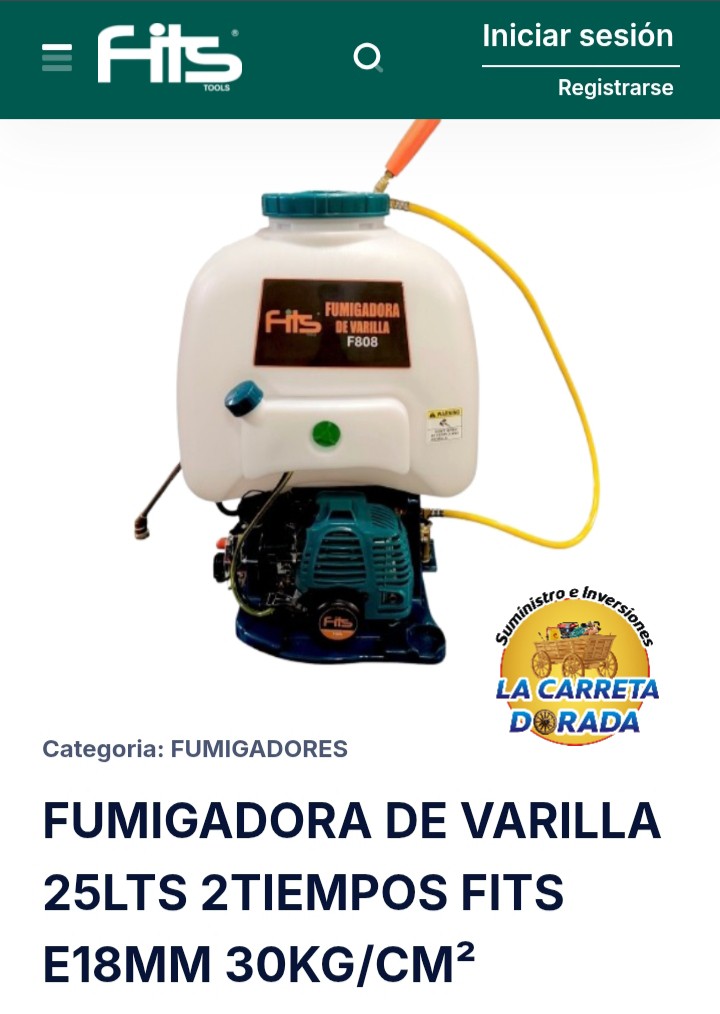 0907 Fits fumigadora de varilla 25L
