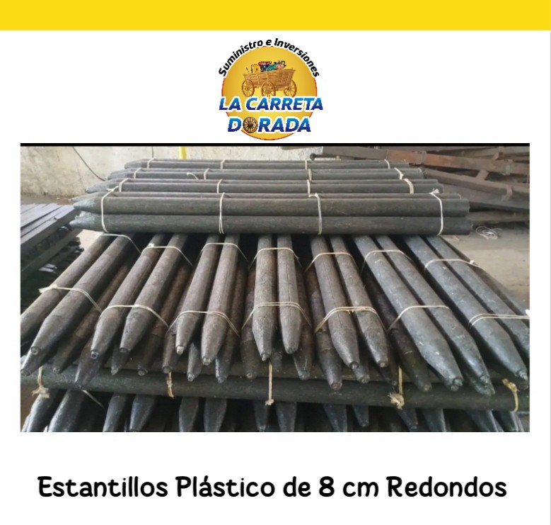 2031 Estantillo plástico 8 cm redondos