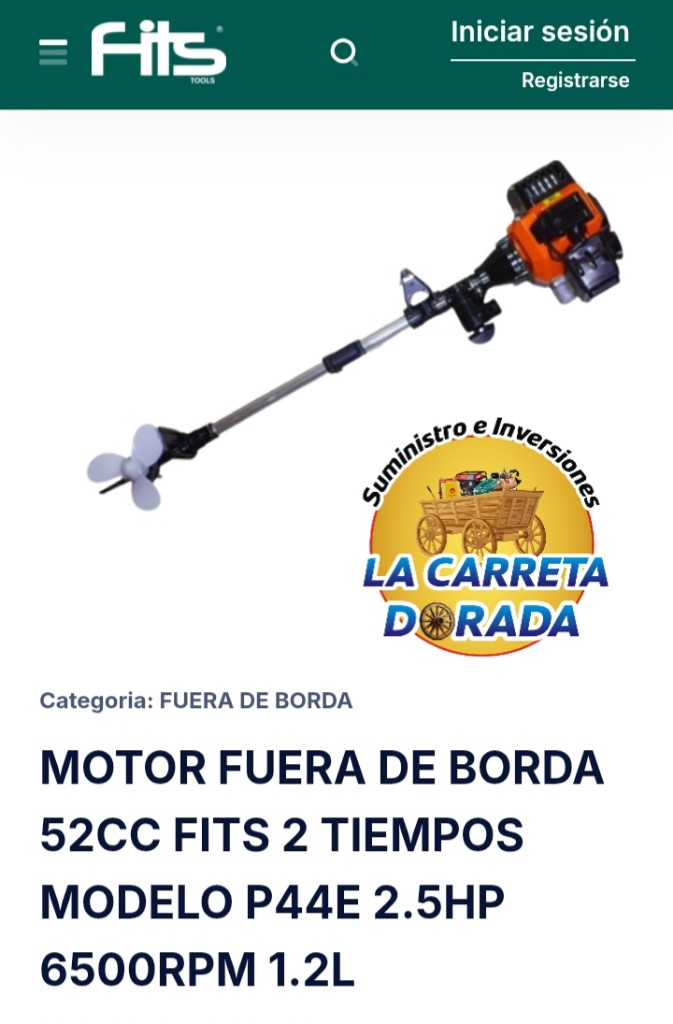1230 Fits motor fuera de borda 52CC