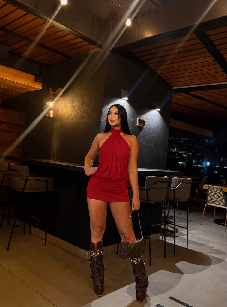 VESTIDO FLORA - VERMELHO