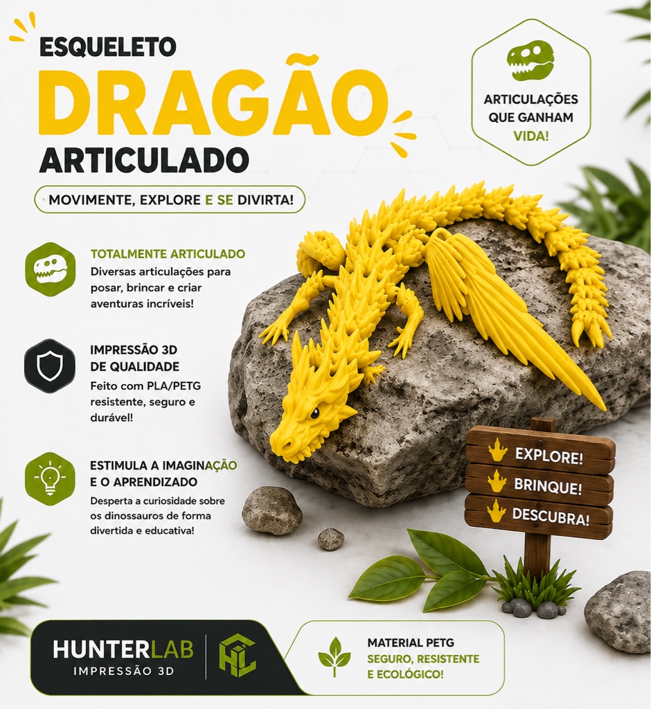 Dragão Articulado Asas